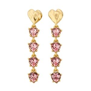 Oscar de la Renta
Long Crystal Heart Earrings